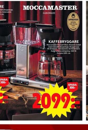 ICA Maxi Moccamaster kaffebryggare erbjuda