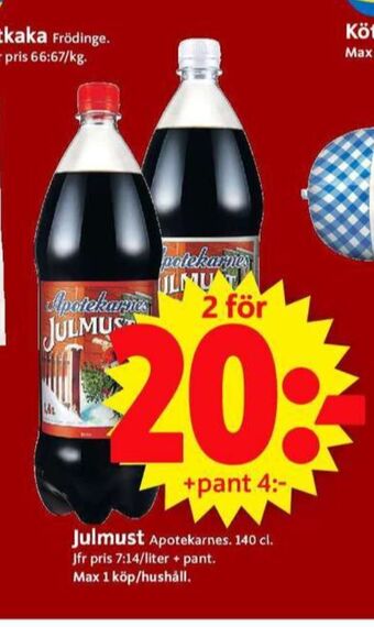 ICA Supermarket Apotekarnes julmust erbjuda