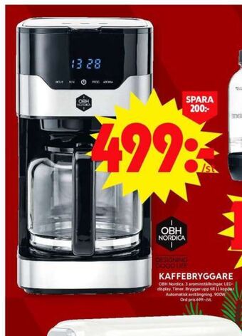 ICA Maxi Obh nordica kaffebryggare erbjuda