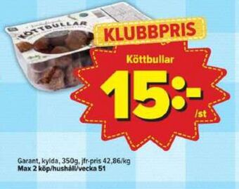 Östenssons Garant köttbullar erbjuda