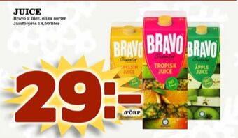 Matdax Bravo juice erbjuda
