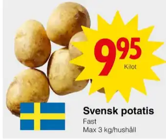Matöppet Mellanrost potatis erbjuda