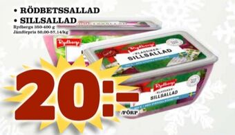 Matdax Rydbergs sallader erbjuda