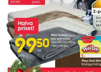 Rusta Play-doh pläd erbjuda