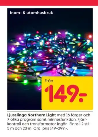 Rusta Clinique ljusslingor erbjuda