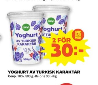 Stora Coop Coop yoghurt erbjuda