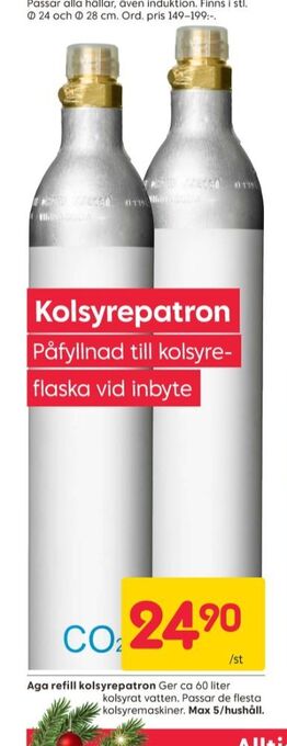 Rusta Aga kolsyrepatron erbjuda