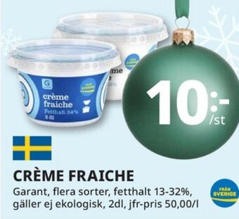 Tempo Garant crème fraiche erbjuda
