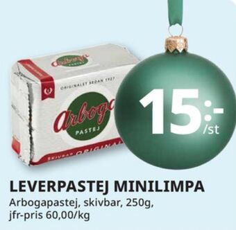 Tempo Arboga pastej leverpastej erbjuda