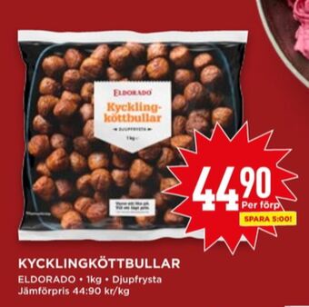 Willys Eldorado kycklingköttbullar erbjuda