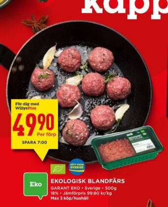 Willys Garant blandfärs erbjuda