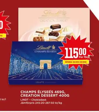 Creation dessert chokladask