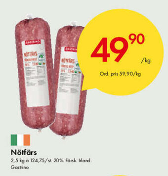 Snabbgross Nötfärs 2,5kg erbjuda