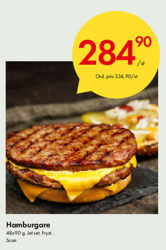 Snabbgross Hamburgare 48x90g erbjuda