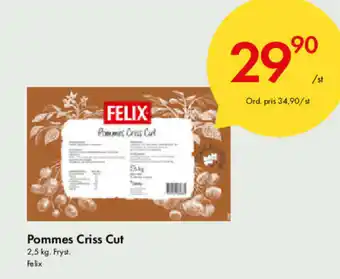 Snabbgross Pommes Criss Cut 2,5kg erbjuda