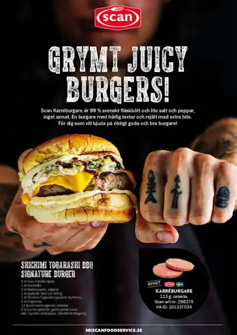 Snabbgross Scichimi Togarashi BBQ Signature Burger erbjuda