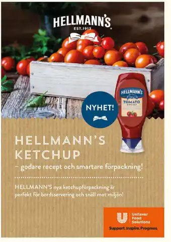 Snabbgross Hellman's Ketchup erbjuda