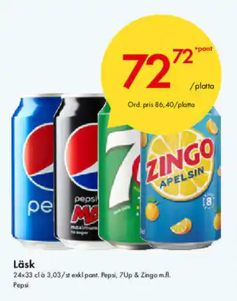 Snabbgross Läsk 24 x 33cl erbjuda