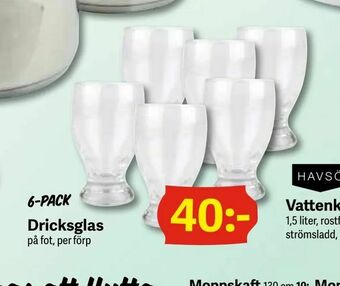 DollarStore Dricksglas erbjuda