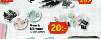 Gem & klämmor