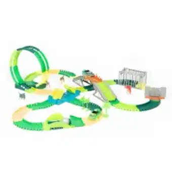 Lekia Clixtracks, bilbana 280 delar med 2 r/c bilar och loop erbjuda