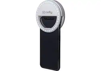 Celly fotolampa för mobilen, selfie flash light pro white