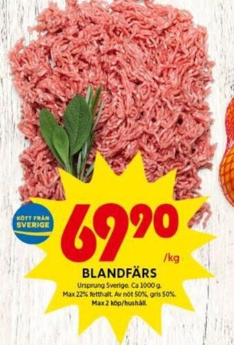 ICA Kvantum Blandfärs erbjuda