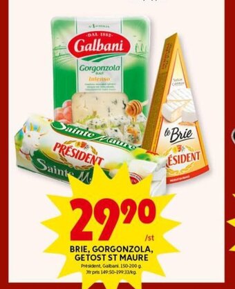 ICA Kvantum Brie, Gorgonzola, Getost St Maure erbjuda