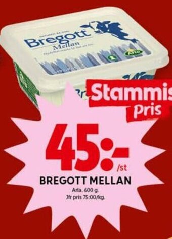ICA Kvantum Bregott Mellan erbjuda