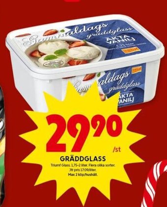 ICA Kvantum Gräddglass erbjuda