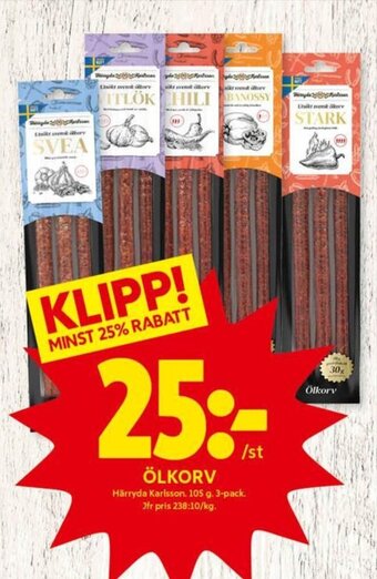 ICA Kvantum Ölkorv erbjuda