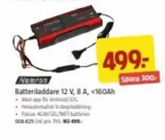 Jula Batteriladdare 12V, 8A erbjuda