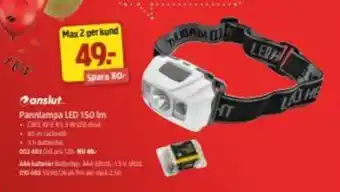 Jula Pannlampa LED 150lm erbjuda