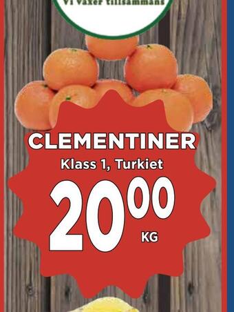 Supergrossen Clementiner erbjuda