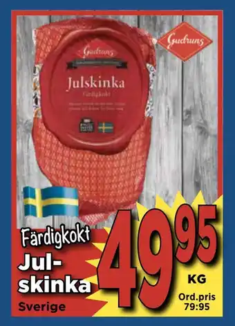 Supergrossen Jul skinka erbjuda