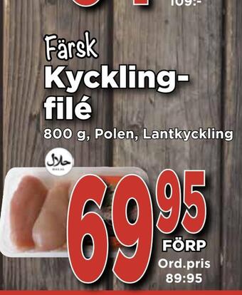 Supergrossen Kycklingfilé erbjuda