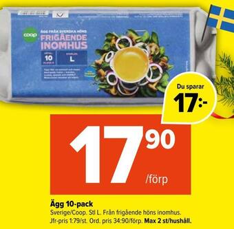 Coop Extra Ägg 10-pack erbjuda