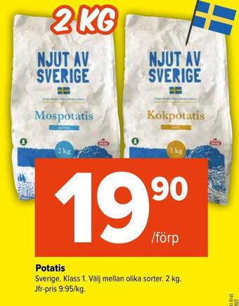 Coop Extra Potatis erbjuda