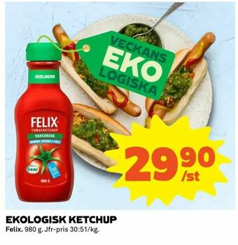 Coop Extra Ekologisk ketchup erbjuda