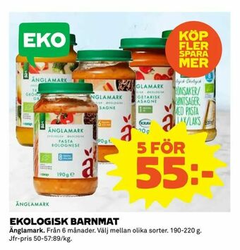Coop Extra EKOLOGISK BARNMAT erbjuda