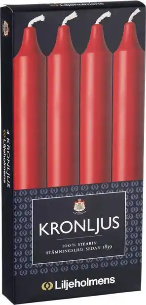 Kronljus röda 4-p liljeholmen