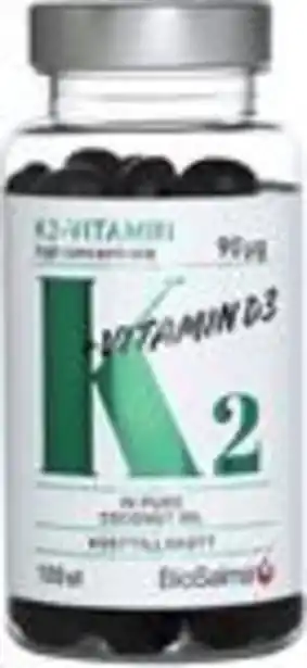 Apoteket Biosalma k2/ d3-vitamin, 100 st erbjuda