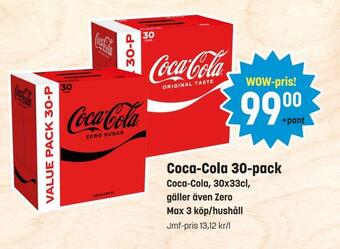 Eurocash Coca-cola 30-pack erbjuda