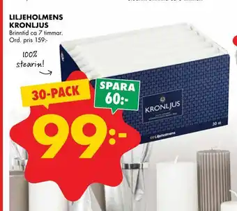 ÖoB Liljeholmens kronljus erbjuda