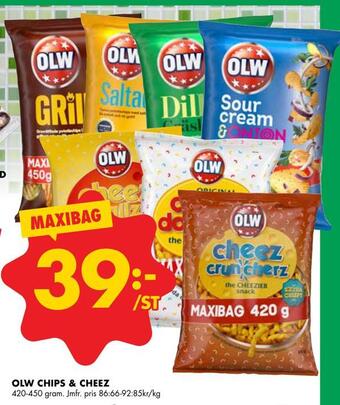 ÖoB Olw chips & cheez erbjuda