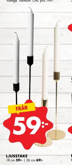 ÖoB Ljusstake erbjuda