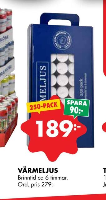 ÖoB Värmeljus erbjuda