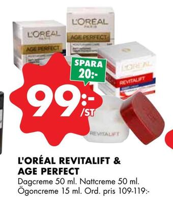 ÖoB L'oréal revitalift & age perfect erbjuda