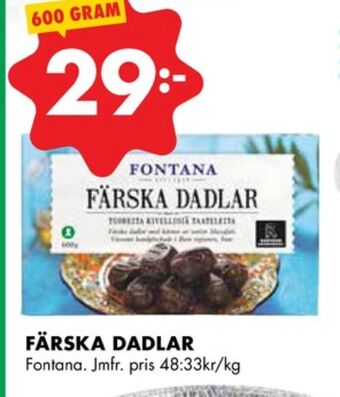 ÖoB Fontana dadlar erbjuda