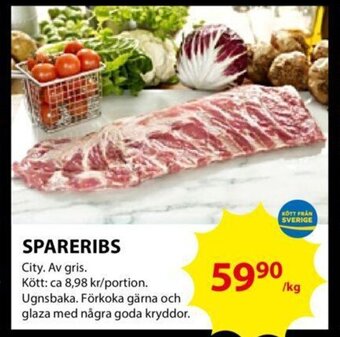 ICA Kvantum Spareribs erbjuda